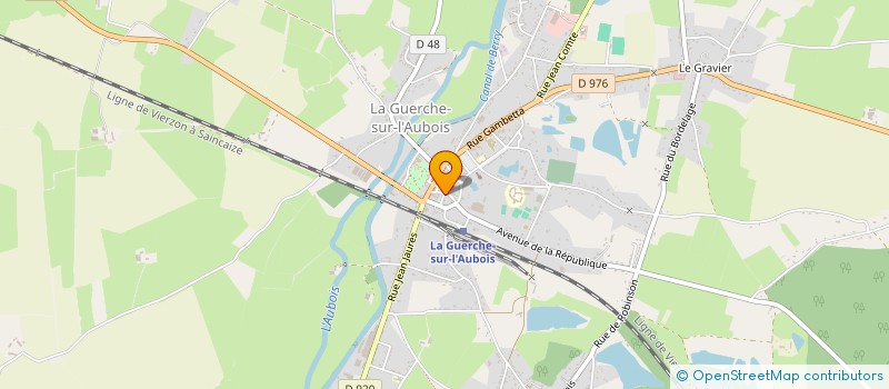 localisation de l'entreprise MONSIEUR JONATHAN PEREIRA  LA GUERCHE-SUR-L'AUBOIS