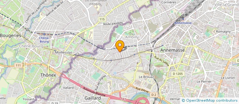 localisation de l'entreprise MONSIEUR JONATHAN PERRIER à GAILLARD