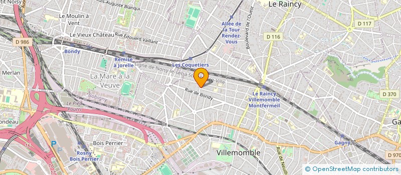 localisation de l'entreprise MONSIEUR JONATHAN PERUCCA  VILLEMOMBLE