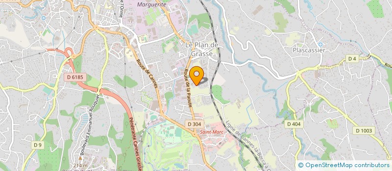 localisation de l'entreprise MONSIEUR JONATHAN PETILLON  GRASSE