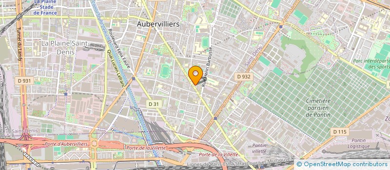 localisation de l'entreprise MONSIEUR JONATHAN PETNGA  AUBERVILLIERS