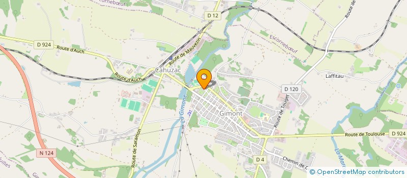 localisation de l'entreprise MONSIEUR JONATHAN PHILIPPE  GIMONT