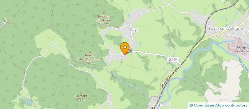 localisation de l'entreprise MONSIEUR JONATHAN PIERREL  FAYS