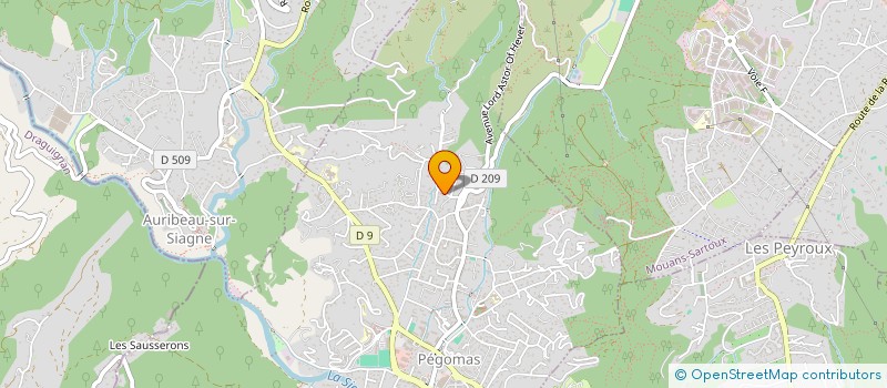 localisation de l'entreprise MONSIEUR JONATHAN PINES  PEGOMAS