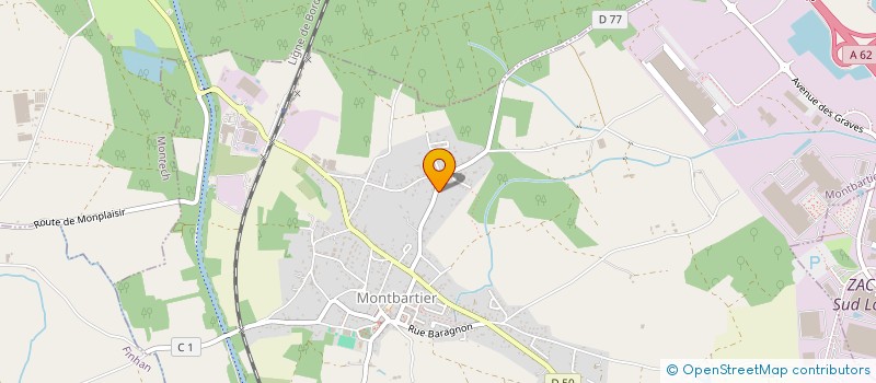 localisation de l'entreprise MONSIEUR JONATHAN POCHAT  MONTBARTIER