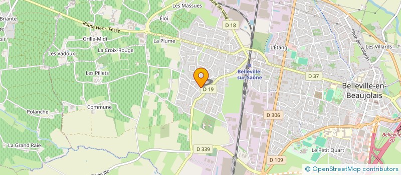 localisation de l'entreprise MONSIEUR JONATHAN POCHI  BELLEVILLE-EN-BEAUJOLAIS