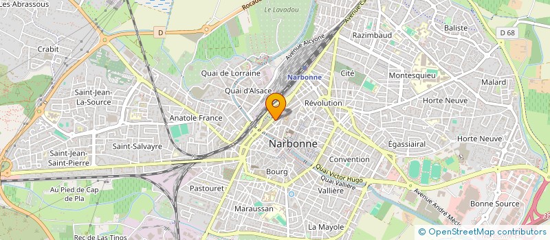 localisation de l'entreprise MONSIEUR JONATHAN POCOVI  NARBONNE