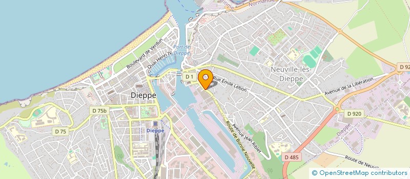 localisation de l'entreprise MONSIEUR JONATHAN POISSON  DIEPPE