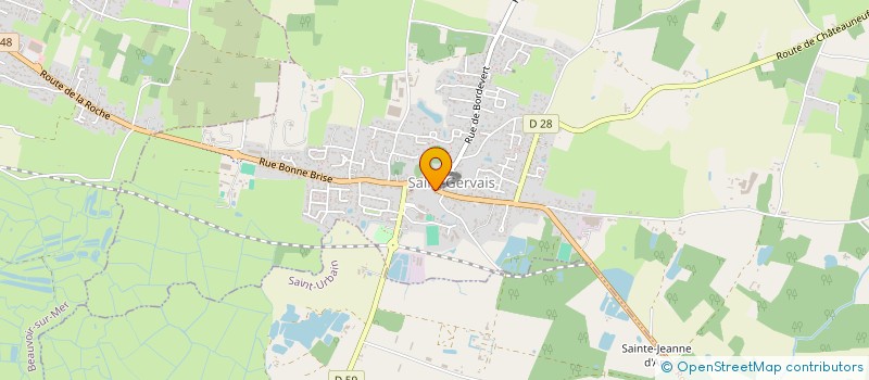 localisation de l'entreprise MONSIEUR JONATHAN POTIER à SAINT-GERVAIS