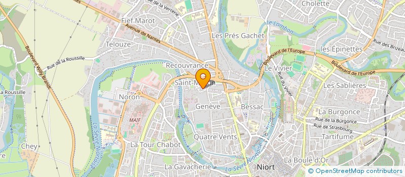 localisation de l'entreprise MONSIEUR JONATHAN PREVOST  NIORT