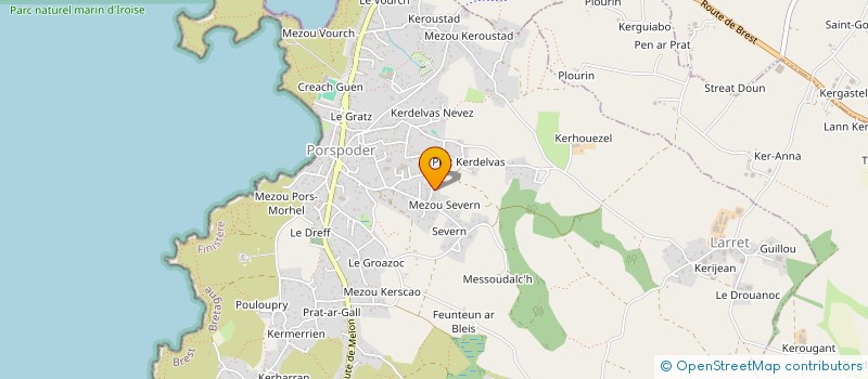 localisation de l'entreprise MONSIEUR JONATHAN QUINIOU  PORSPODER