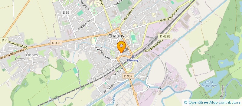 localisation de l'entreprise MONSIEUR JONATHAN QUIZY à CHAUNY