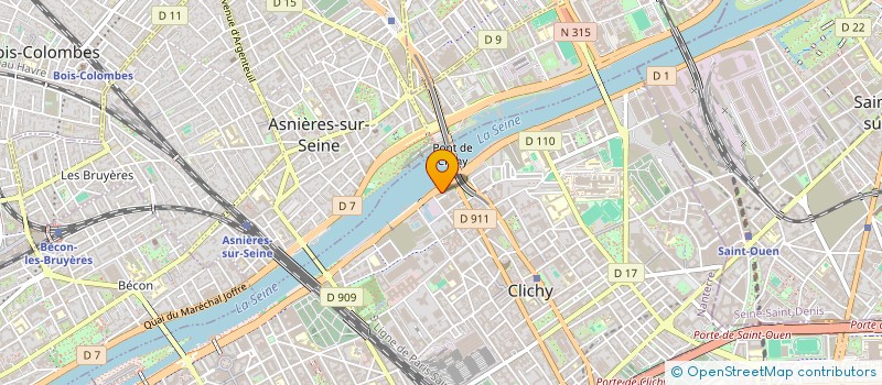 localisation de l'entreprise MONSIEUR JONATHAN RADIDEAU  CLICHY