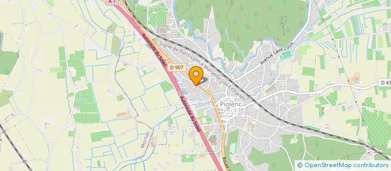 localisation de l'entreprise MONSIEUR JONATHAN REBOUL  PIOLENC