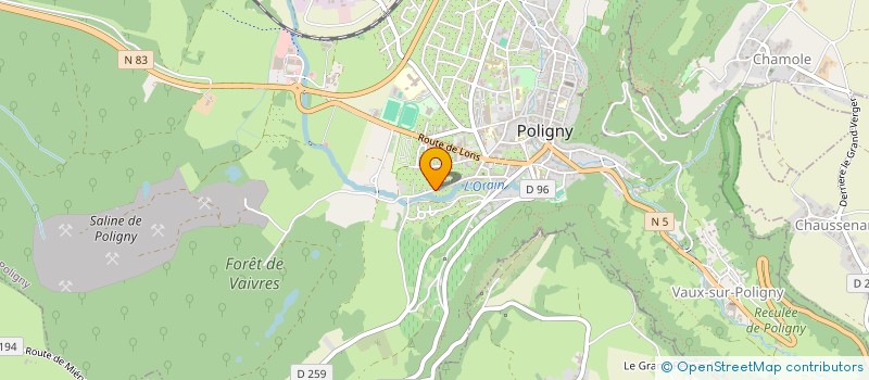 localisation de l'entreprise MONSIEUR JONATHAN REVY à POLIGNY