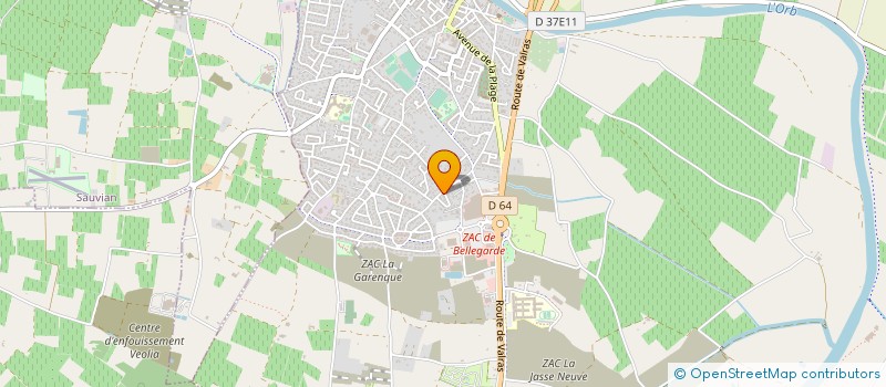 localisation de l'entreprise MONSIEUR JONATHAN RIBAS SAUVEUR  SERIGNAN