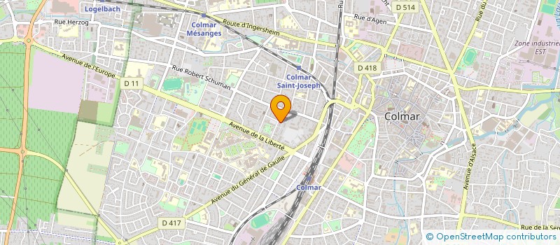 localisation de l'entreprise MONSIEUR JONATHAN RIVAT  COLMAR