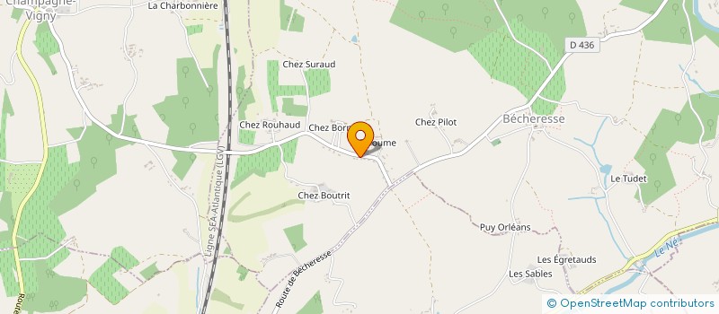 localisation de l'entreprise MONSIEUR JONATHAN RIVERAIN  BECHERESSE