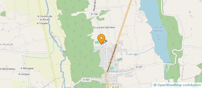 localisation de l'entreprise MONSIEUR JONATHAN ROBERT CLARKE  AUX AUSSAT