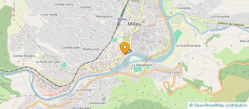 localisation de l'entreprise MONSIEUR JONATHAN RODRIGUES ALFAIA  MILLAU