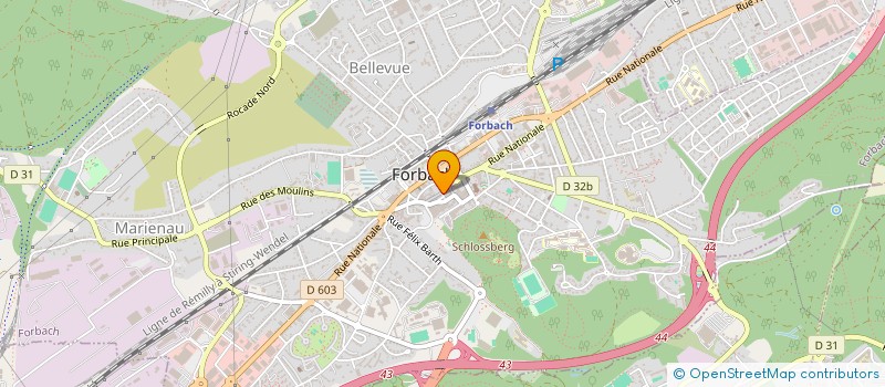 localisation de l'entreprise MONSIEUR JONATHAN ROHM  FORBACH