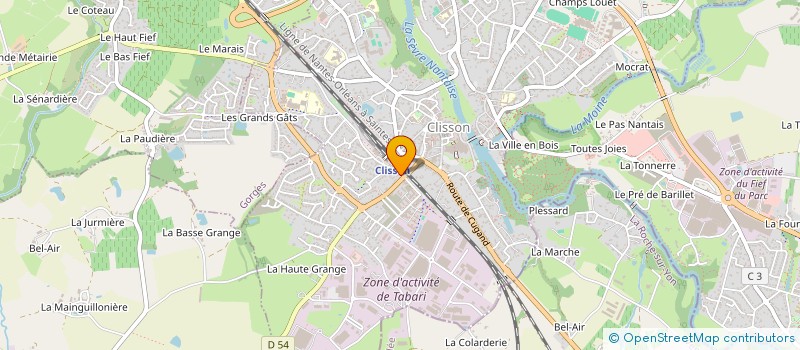 localisation de l'entreprise MONSIEUR JONATHAN RONDINEAU  CLISSON