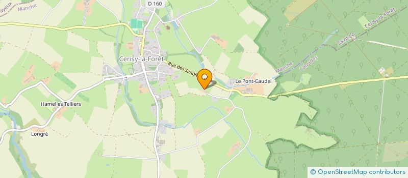 localisation de l'entreprise MONSIEUR JONATHAN ROSALIE  CERISY-LA-FORET