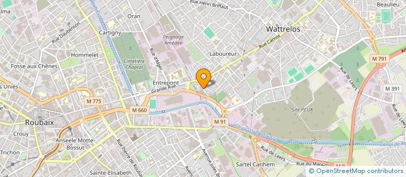 localisation de l'entreprise MONSIEUR JONATHAN ROSEUW  WATTRELOS