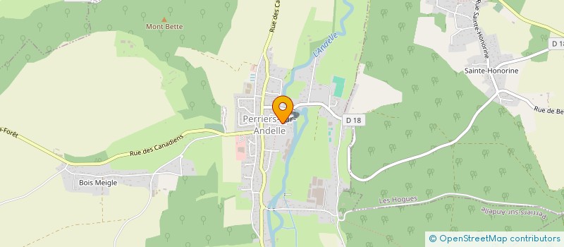 localisation de l'entreprise MONSIEUR JONATHAN ROUSSEL  LES HOGUES