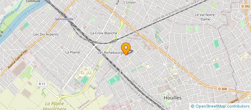 localisation de l'entreprise MONSIEUR JONATHAN SAINT-VAL  POISSY