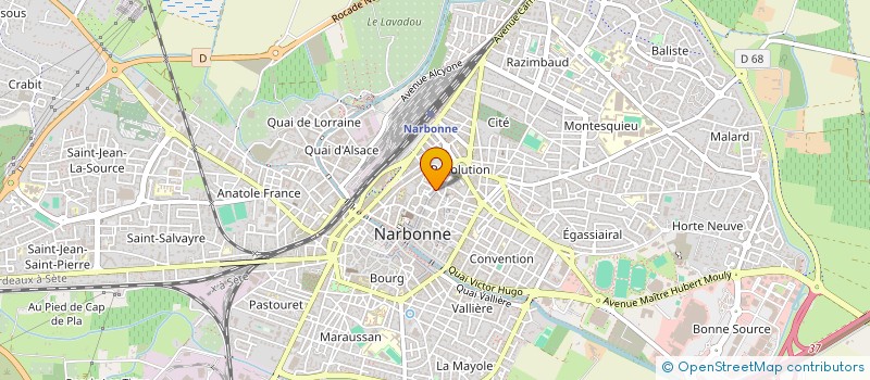 localisation de l'entreprise MONSIEUR JONATHAN SAIVE  NARBONNE
