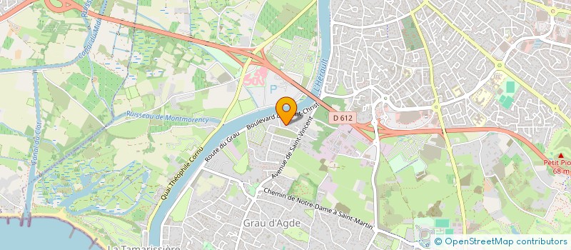 localisation de l'entreprise MONSIEUR JONATHAN SALUSTIANO  AGDE