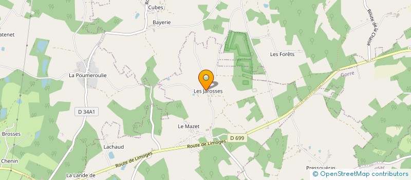 localisation de l'entreprise MONSIEUR JONATHAN SANCHEZ  LOPEZ  CHAMPAGNAC-LA-RIVIERE