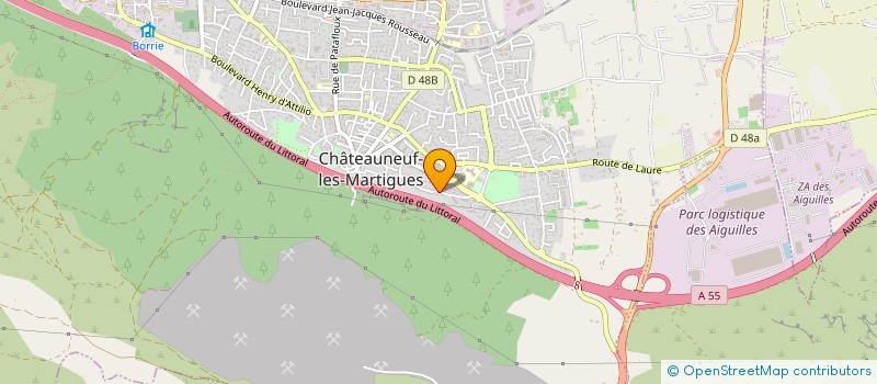 localisation de l'entreprise MONSIEUR JONATHAN SANTIAGO  CHATEAUNEUF-LES-MARTIGUES