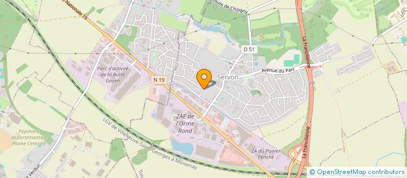 localisation de l'entreprise MONSIEUR JONATHAN SANTOS  SERVON