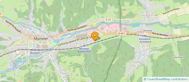 localisation de l'entreprise MONSIEUR JONATHAN SANTOS  MUNSTER