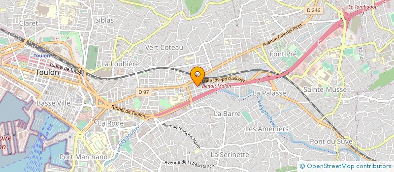 localisation de l'entreprise MONSIEUR JONATHAN SARRAGOSSA à TOULON