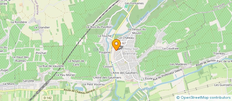 localisation de l'entreprise MONSIEUR JONATHAN SAVOIE  VERNOU-SUR-BRENNE