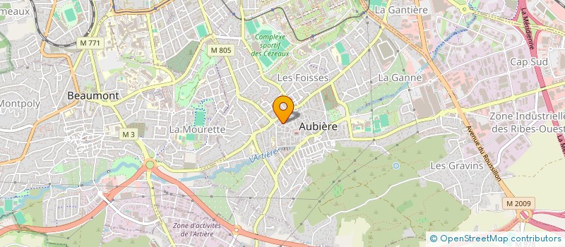 localisation de l'entreprise MONSIEUR JONATHAN SCHARTIER  AUBIERE