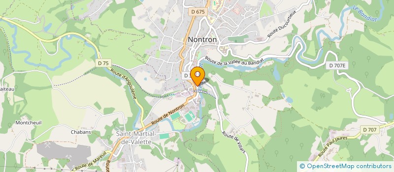 localisation de l'entreprise MONSIEUR JONATHAN SERRA  NONTRON