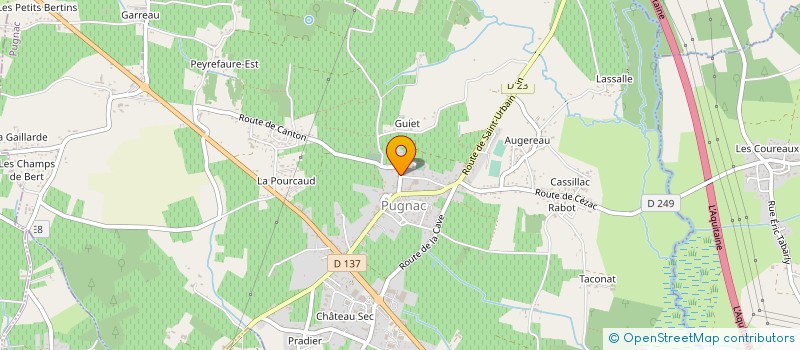 localisation de l'entreprise MONSIEUR JONATHAN SERRES  PUGNAC