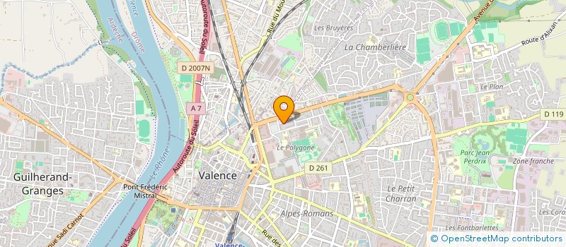 localisation de l'entreprise MONSIEUR JONATHAN-SIMPLICE MUPENDA à VALENCE