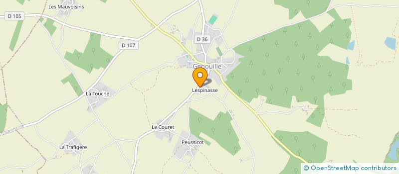 localisation de l'entreprise MONSIEUR JONATHAN SMITH à GENOUILLE