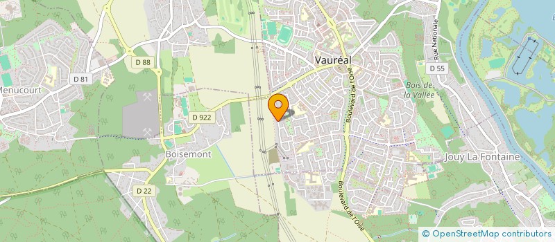 localisation de l'entreprise MONSIEUR JONATHAN SOUSA  VAUREAL