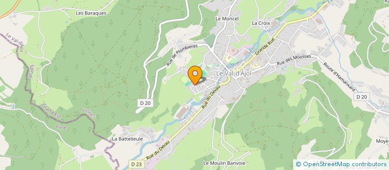 localisation de l'entreprise MONSIEUR JONATHAN SPATZ à LE VAL-D'AJOL
