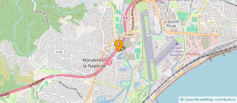 localisation de l'entreprise MONSIEUR JONATHAN TANCREZ  MANDELIEU-LA-NAPOULE