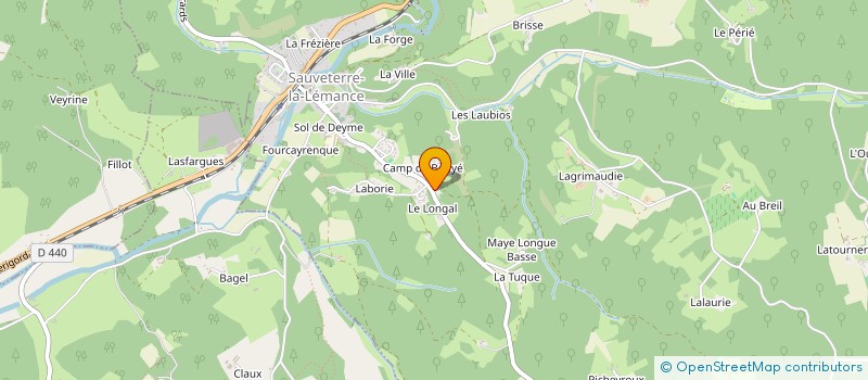 localisation de l'entreprise MONSIEUR JONATHAN TASSIN  SAUVETERRE-LA-LEMANCE