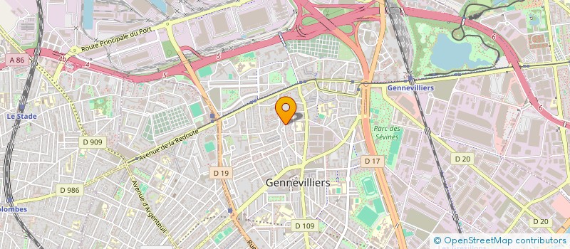 localisation de l'entreprise MONSIEUR JONATHAN TCHOUDJO  GENNEVILLIERS
