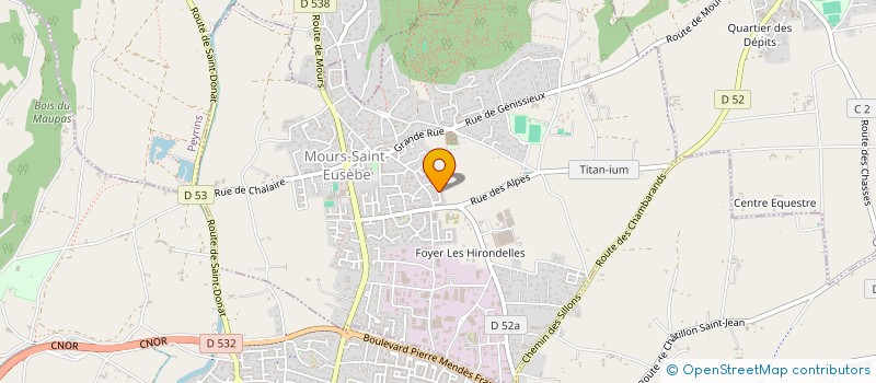 localisation de l'entreprise MONSIEUR JONATHAN THERY  MOURS-SAINT-EUSEBE