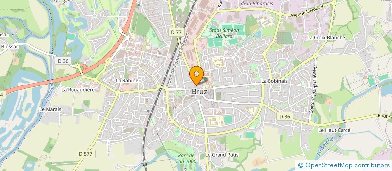 localisation de l'entreprise MONSIEUR JONATHAN TOURTIER  BRUZ